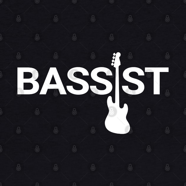 Bassist Bass Guitar Silhouette Dark Theme by nightsworthy